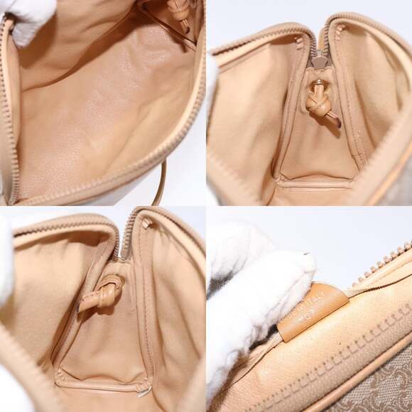 CELINE Macadam Canvas Shoulder Bag Pvc Beige Gold - Picture 12 of 12